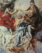 Jacob Jordaens The Coronation of The Virgin by the Holy Trinity oil